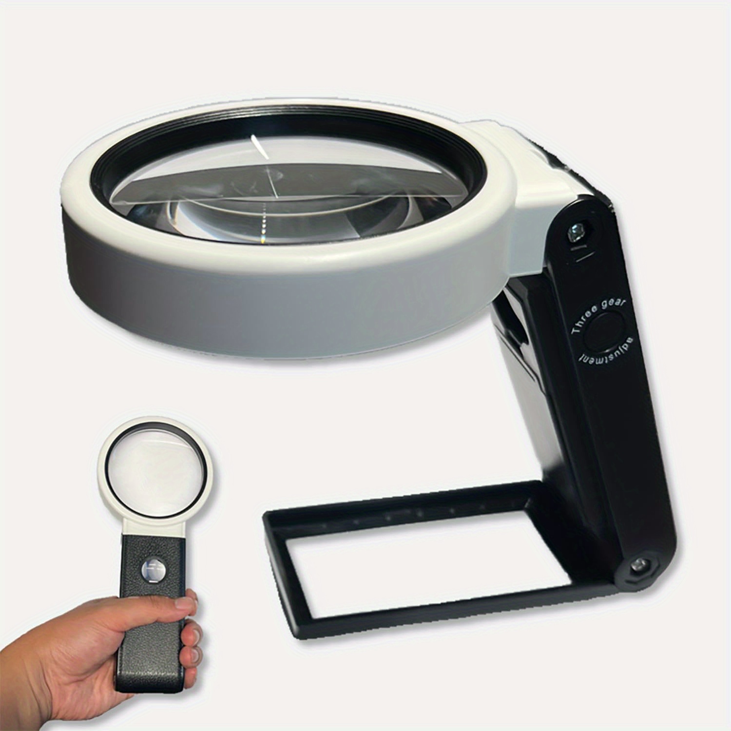 Magnifying Glass With Light And Stand diameter 25x 6x - Temu