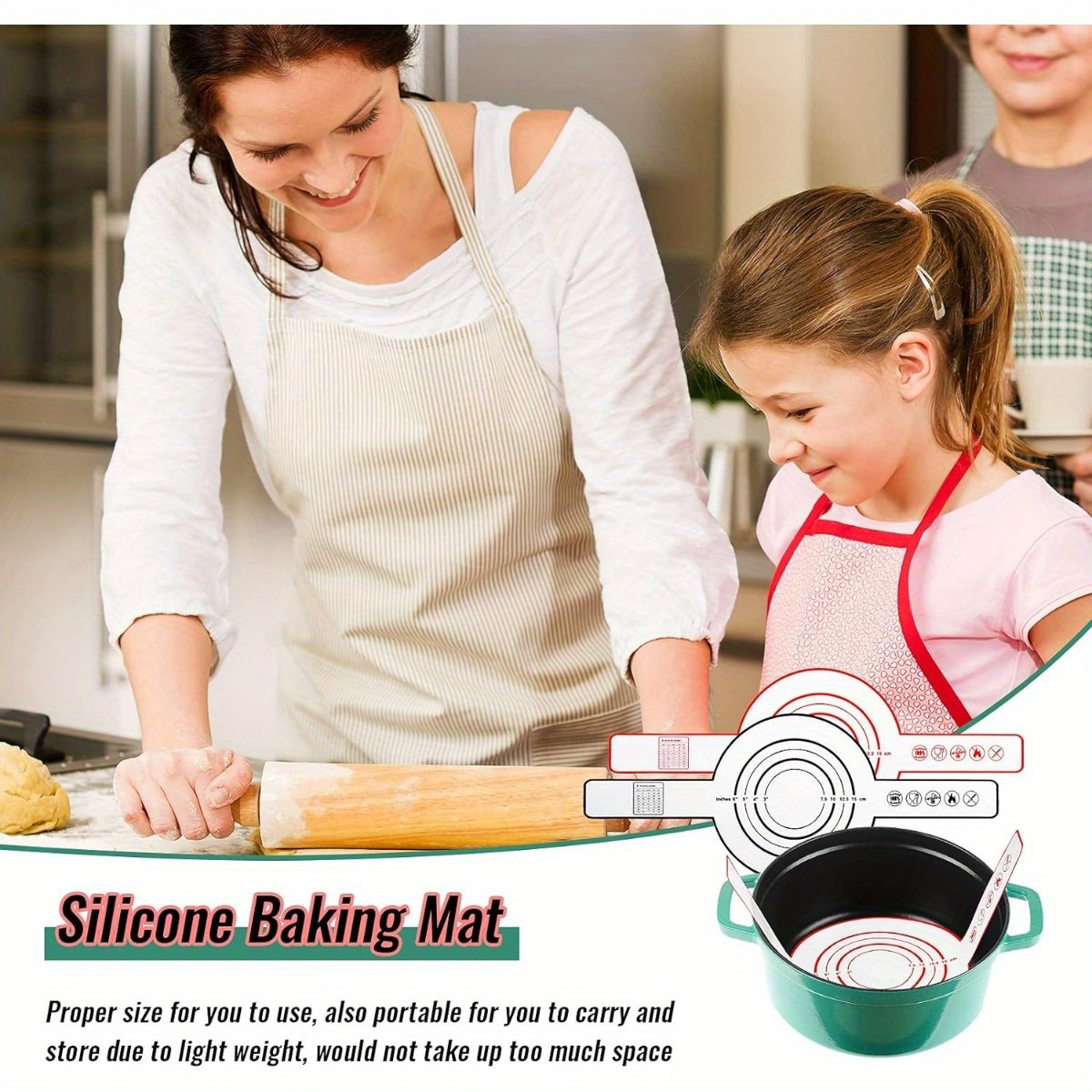 Reusable Silicone Baking Mats 2 Pack