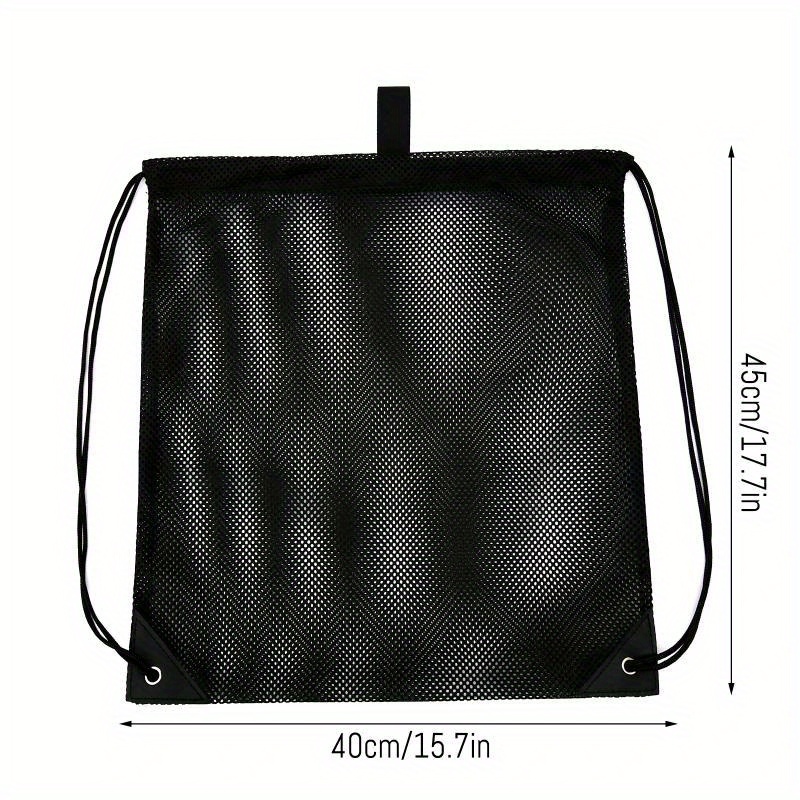 Durable Nylon Mesh Drawstring Bag Mesh Ditty Bag for Equipment Storage  Nylon Travel Bag with Drawstring Cord Lock Closure Net Bag for Toy,Balls