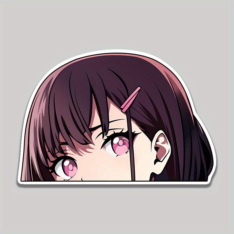 Earlfamily Gothic Fanart Car Sticker Anime Waifu Peeker - Temu