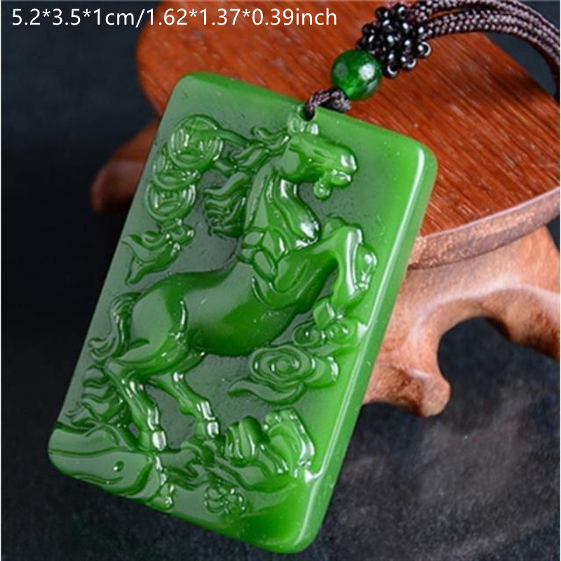 Jade deals horse pendant