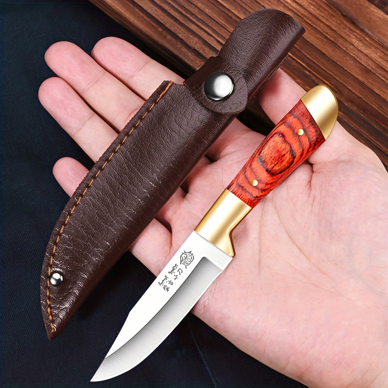 Sharp Handheld Meat Knife, Outdoor Multifunctional Small Straight Fishing  Knife For Cutting Meat, Fruit - Temu