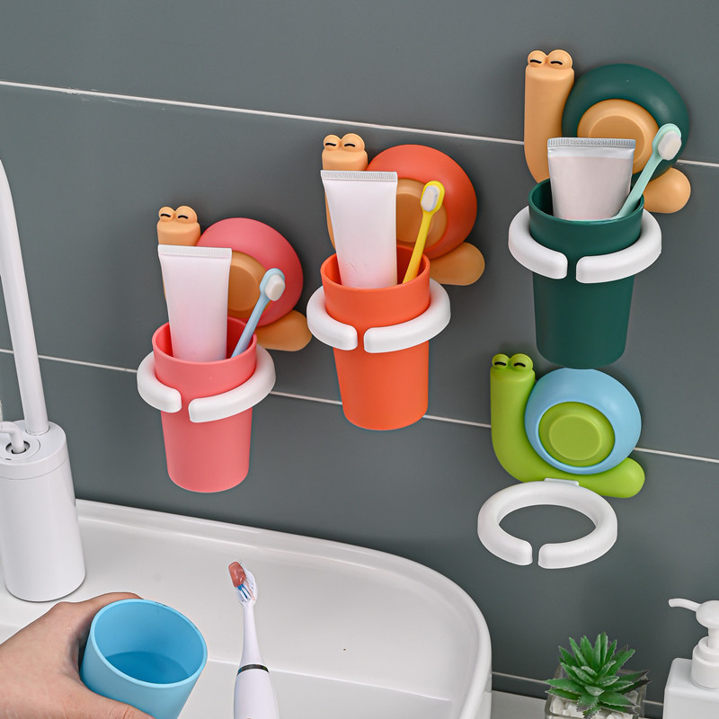 PracticalToothpaste Toothbrush Holder Wall Suction Cup Organizer