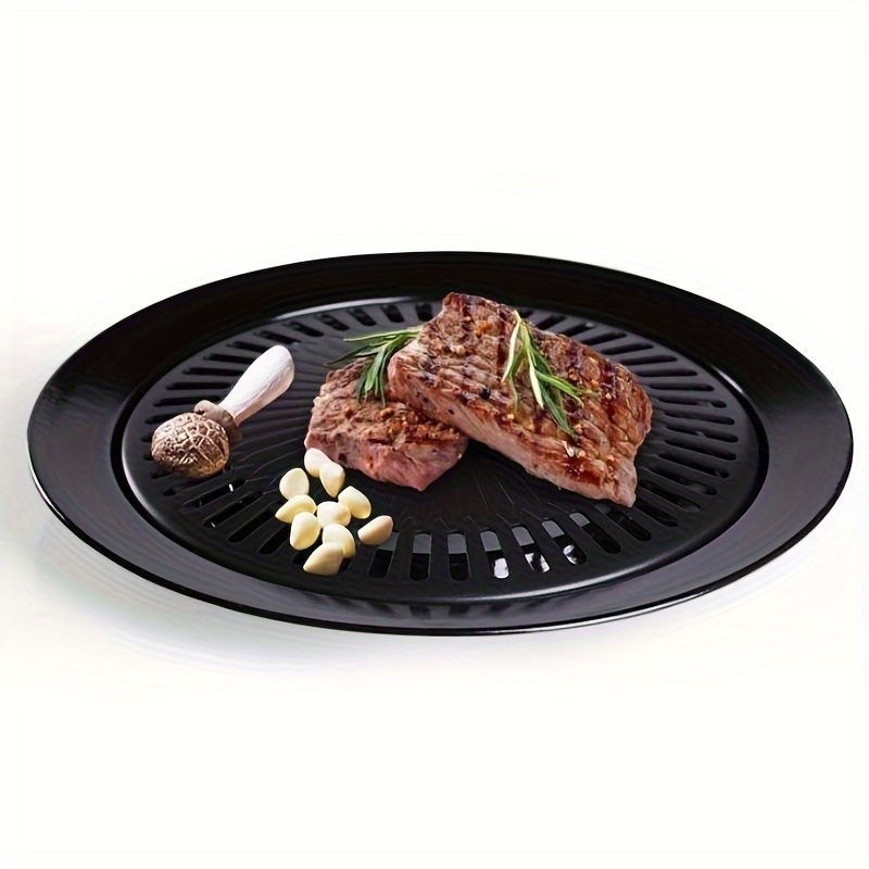 Indoor Smokeless Grill, Nonstick Stovetop Grill Pan and Plate for