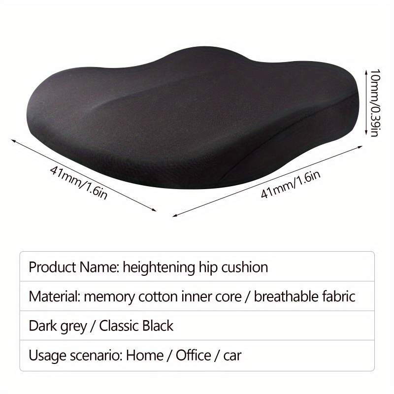 Memory Foam Car Seat Cushion, Heightening Auto Seat Cushion for Short  People Comfortable Ergonomic Automotive Seat Pad for Truck Home Office  School