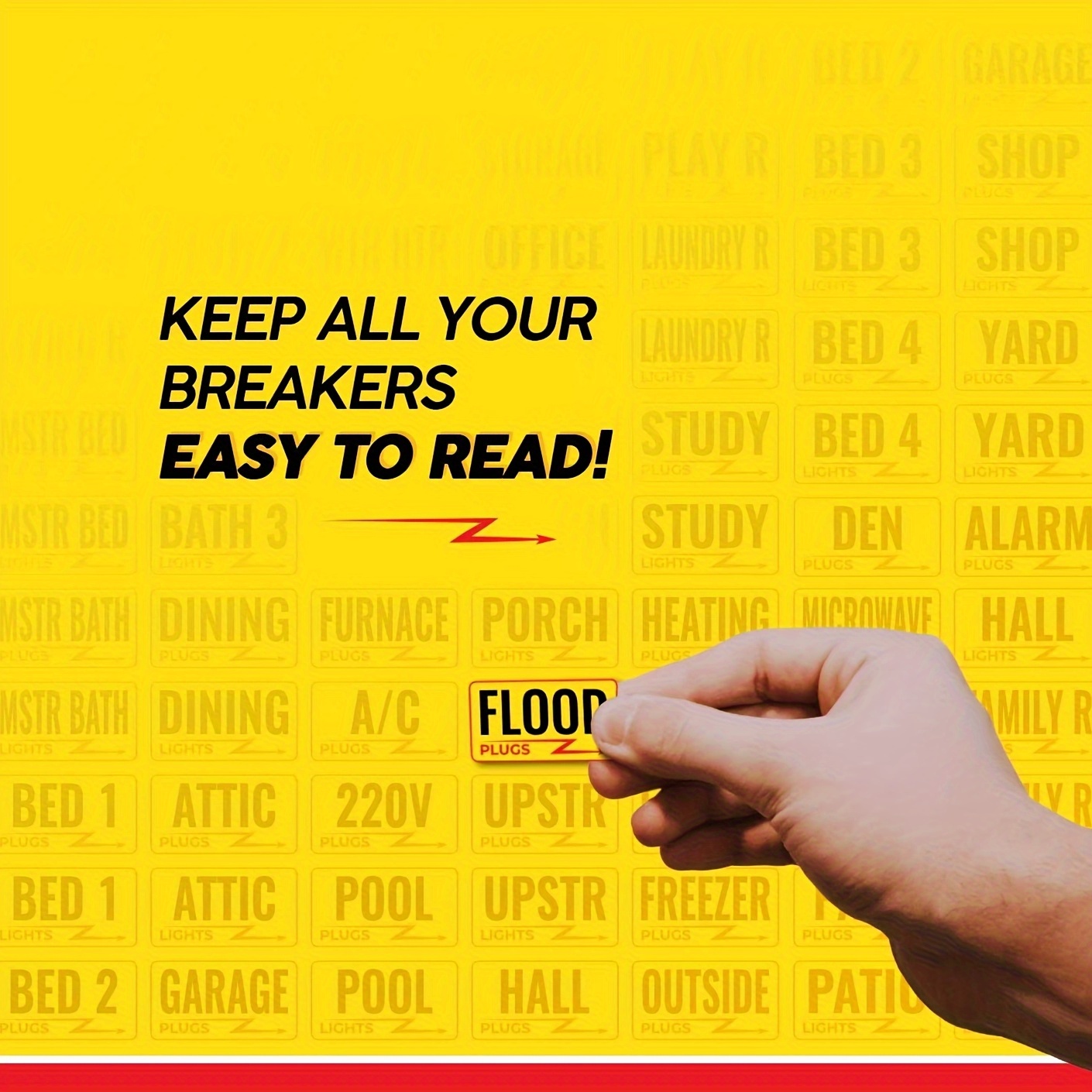 129 Circuit Breaker Box Labels Conspicuous Identification Temu