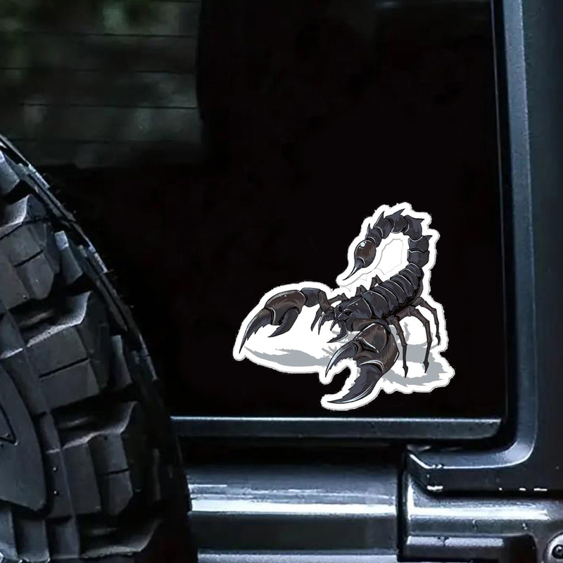 Supershaped Die-Cut Sticker Scorpion, Black, 240 mm