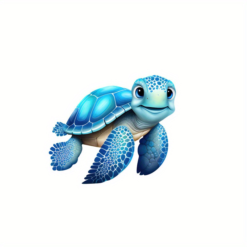 Marine Life Sea Turtles Swimming Sunny Beach Car Sticker - Temu