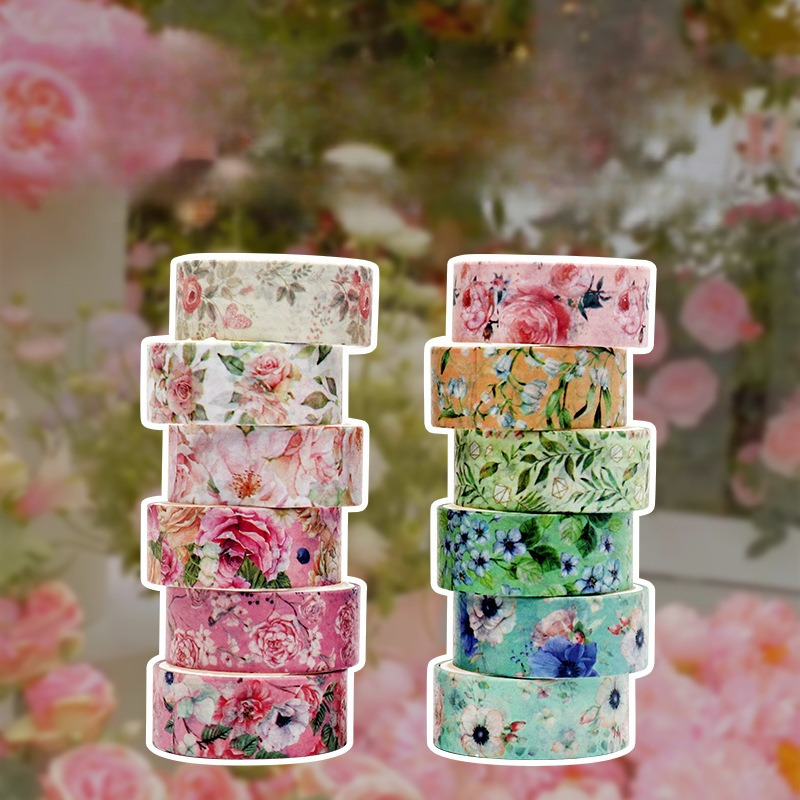 Washi Tape Set Decorative Masking Washi Tape Wide Diy - Temu