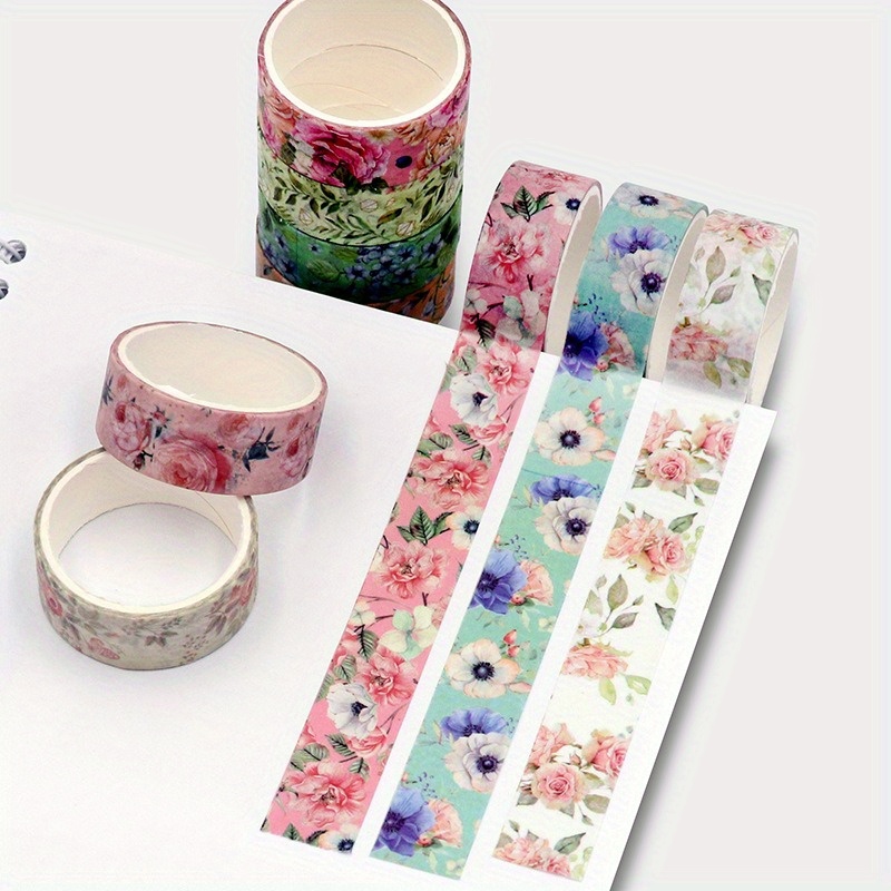 20 Rolls Floral Washi Tape Set 15mm Tape Diy Craft Masking Decorative Tape