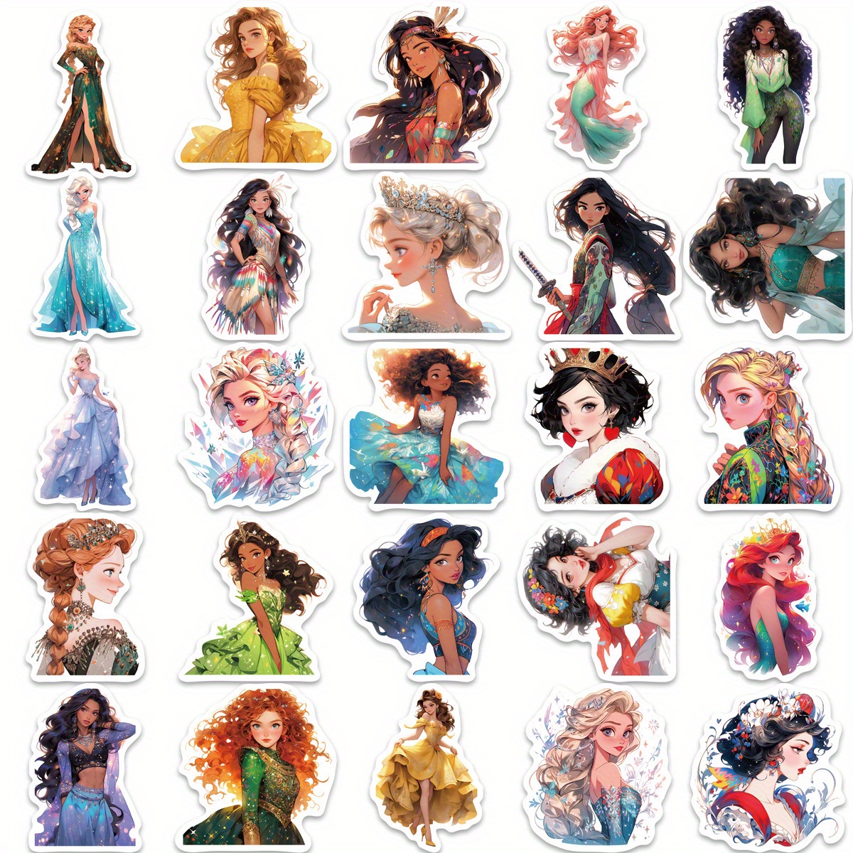 Vinyl and stickers disney princesses