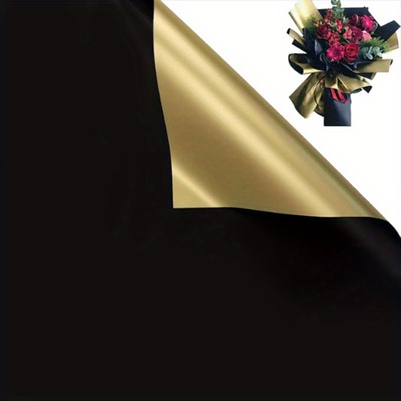 Flower Wrapping Paper Black Wrapping Paper Black Paper - Temu