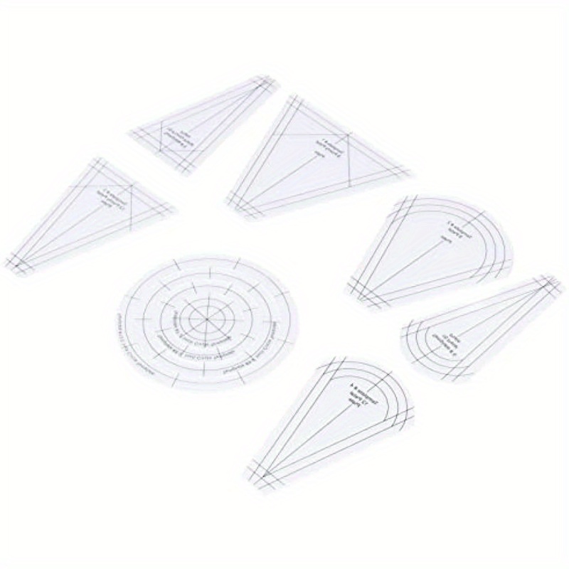 Quilting Rulers Set Acrylic Quilting Rulers And Template - Temu