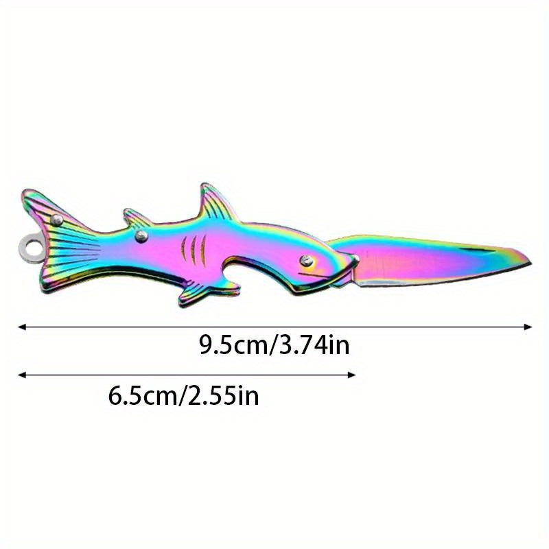 1X Portable Rainbow Stainless Steel Trout Fish Bottle Opener 