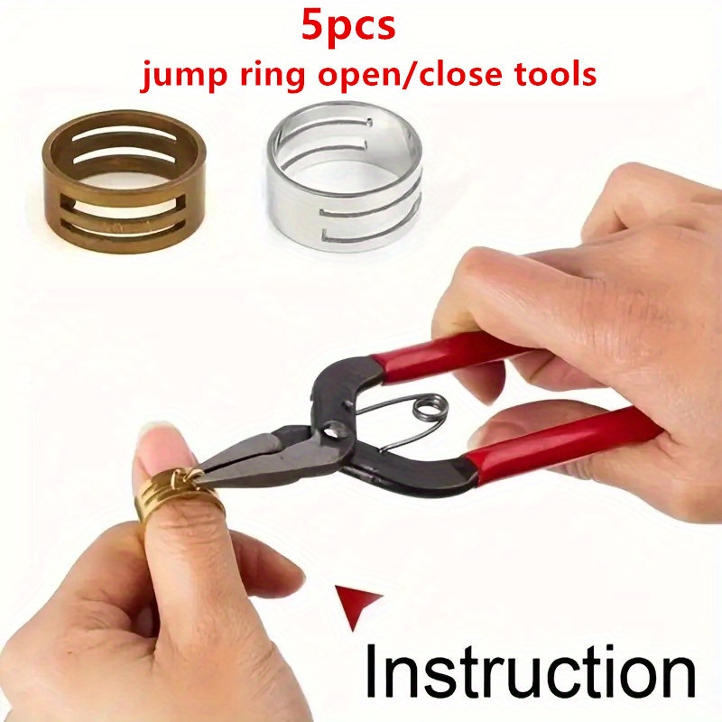 Copper/Stainless Steel Jump Ring Opening Closing Helper Ring Tool Round  Circle Plier Fixing Tools for