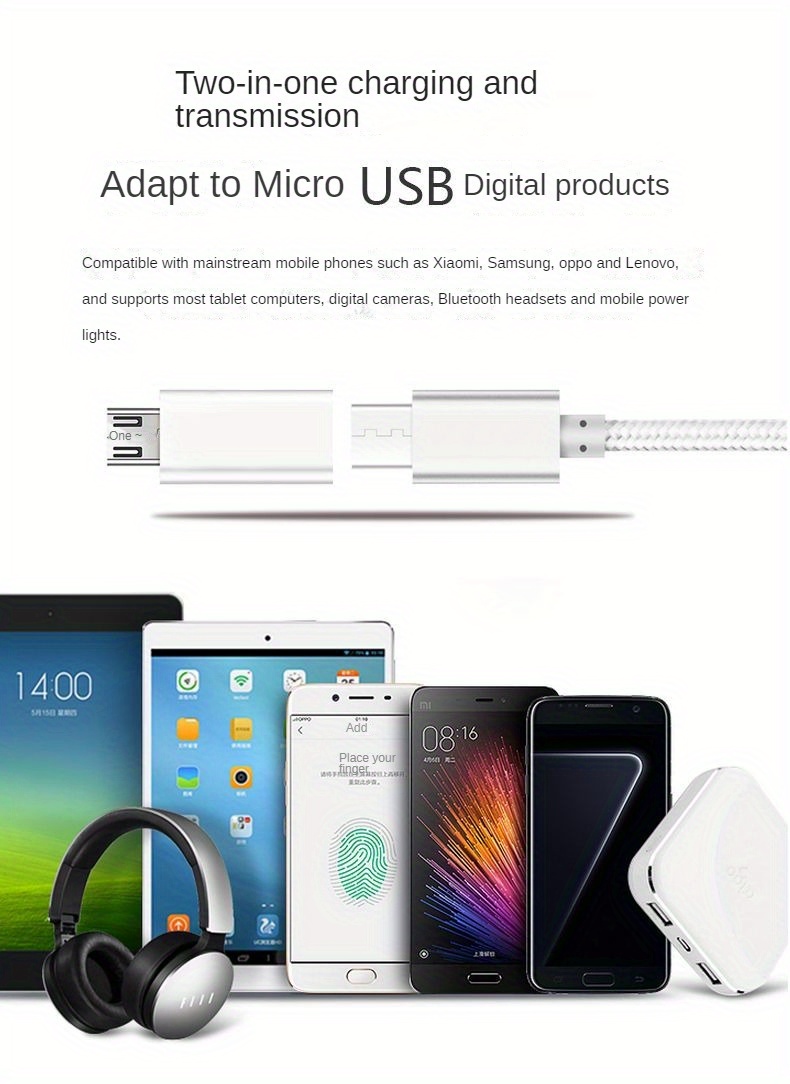 adaptador de tipo-c a micro usb - convertidor de carga rápida y transferencia de para teléfonos detalles 4