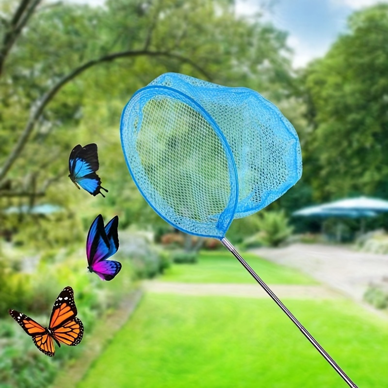 Expandable Children's Telescopic Butterfly Net Toy Catching Mesh - Red