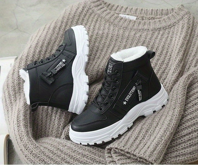 Womens Plush Lined Ankle Boots