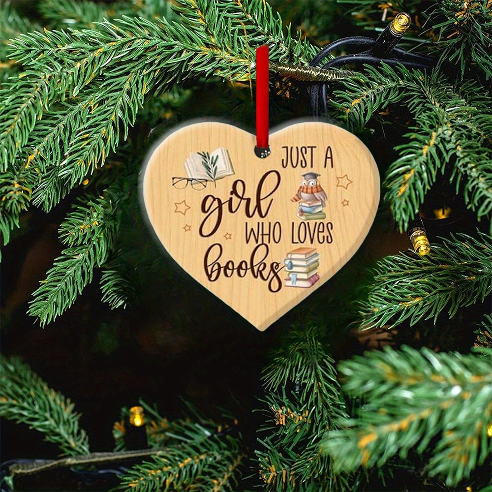 Love Wisdom Book Acrylic Decoration Christmas Tree - Temu