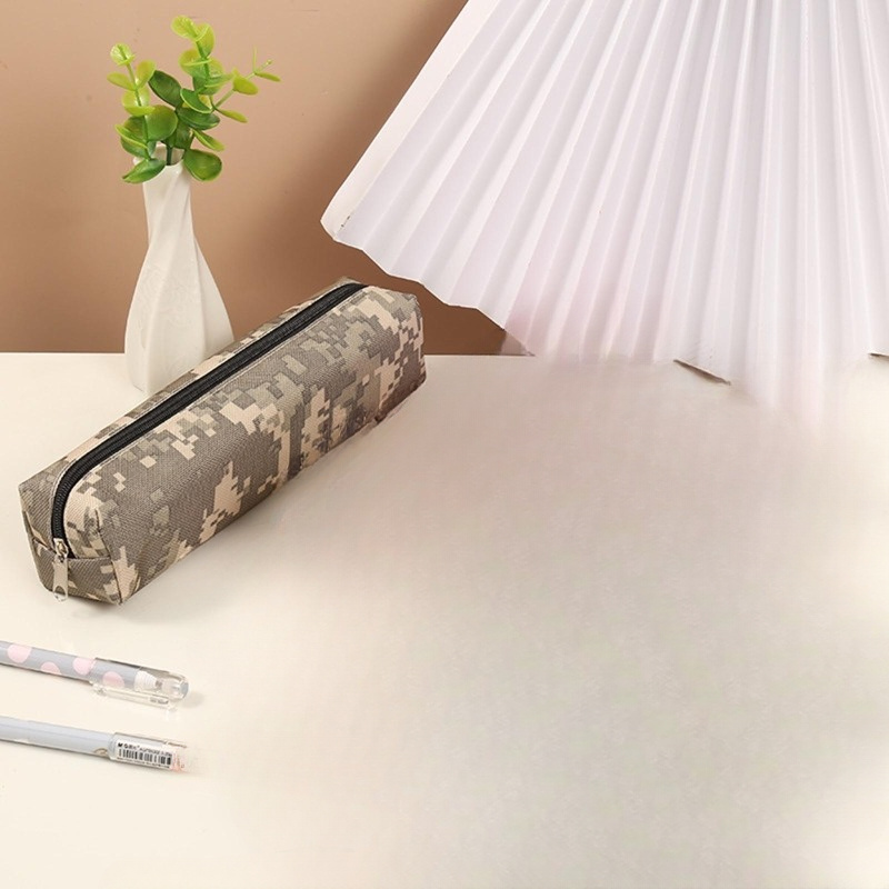 New Camouflage Pen Bag Simplified Oxford Cloth Stationery Bag Office  Supplies Pencil Storage Bag - Temu