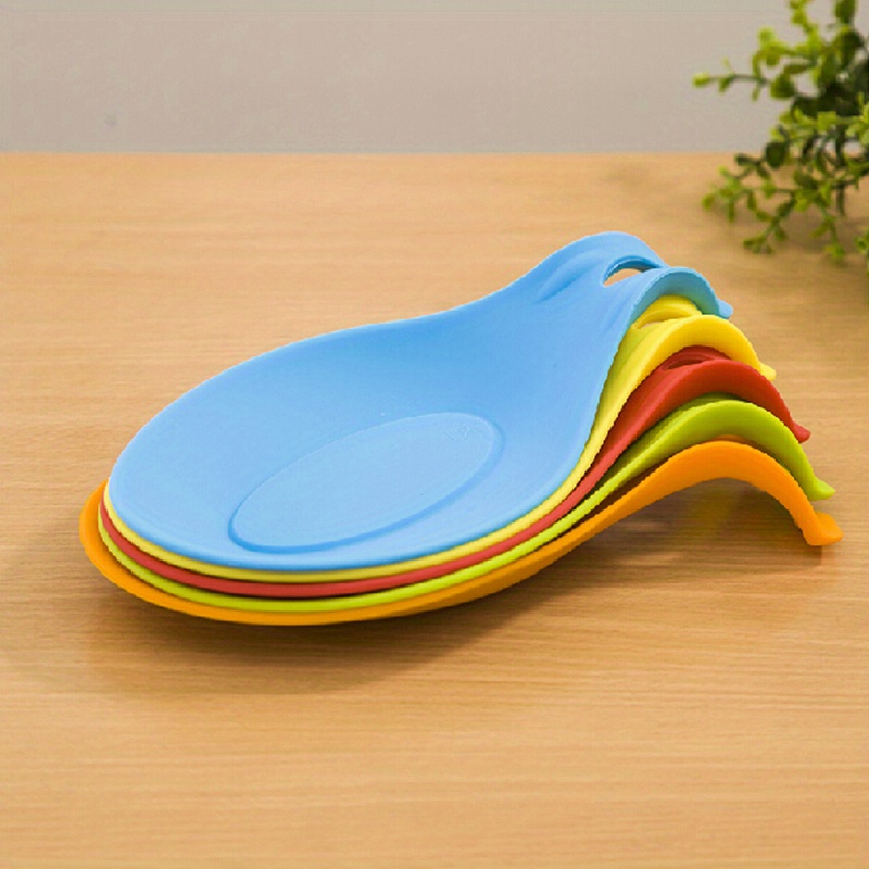 Silicone Spoon Rest, Pot Lid Holder For Kitchen Utensils, Heat