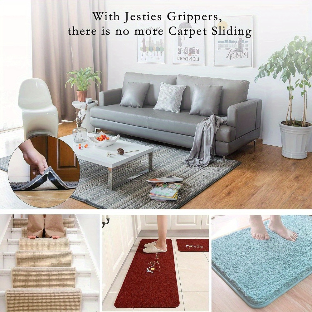 Rug Gripper Non Slip Rug Pad For Area Rugs Non Skid Reusable - Temu