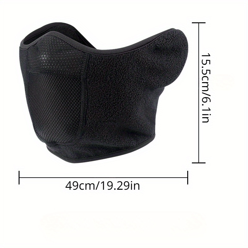 Winter Cycling Skiing Mask Face Mask Warm Windproof Breathable Mask Ear Cover