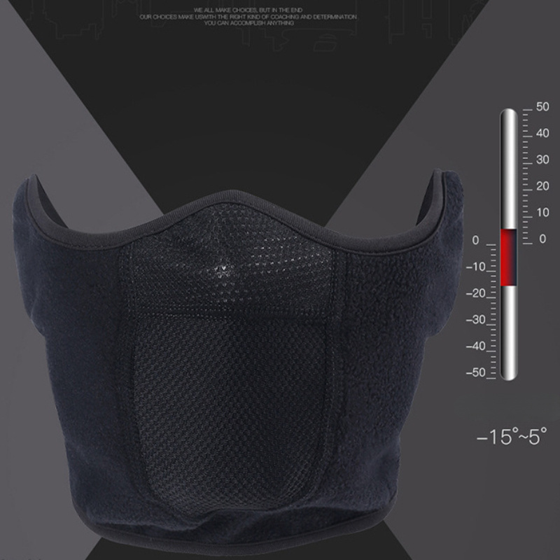 Winter Cycling Skiing Mask Face Mask Warm Windproof Breathable Mask Ear Cover