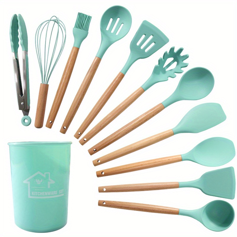 12 Pezzi/set Set Utensili In Silicone Set Utensili Cucina - Temu Italy