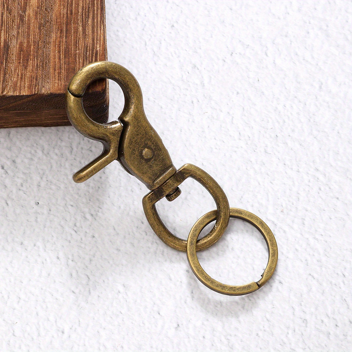 Vintage Brass Buckle Clasps Keychain Alloy Swivel Trigger - Temu Canada