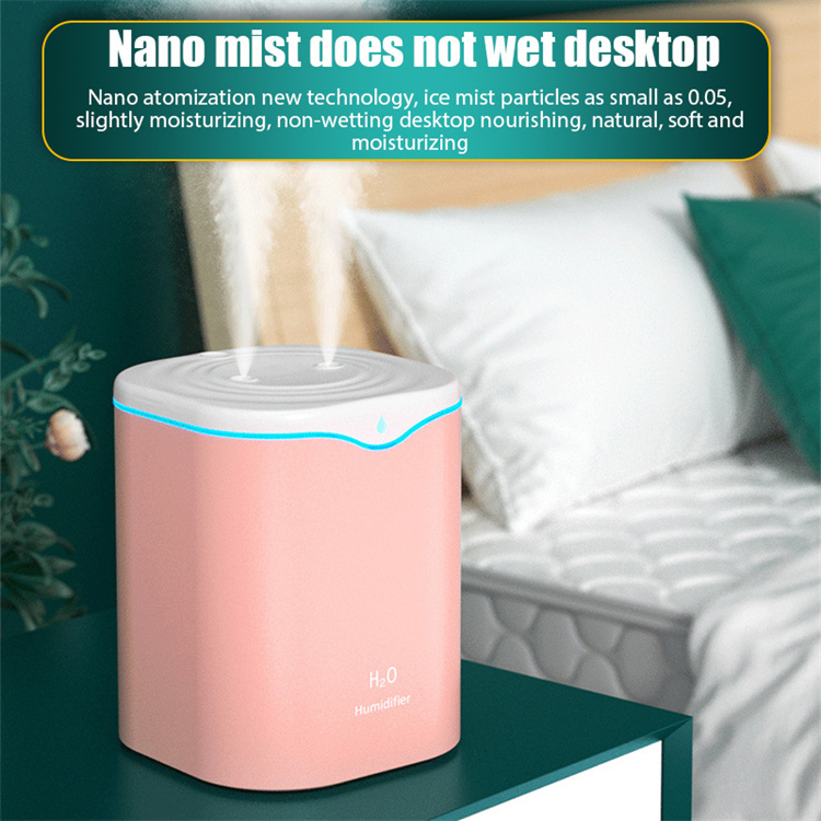 2l ultra large capacity led light humidifier ultrasonic essential oil diffuser air humidifier room home office dormitory school whole house humidifier single room humidifier desktop computer details 1