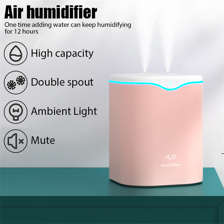 2l ultra large capacity led light humidifier ultrasonic essential oil diffuser air humidifier room home office dormitory school whole house humidifier single room humidifier desktop computer details 9