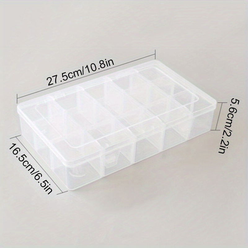 Clear Organizer Box Adjustable Dividers Plastic Compartment - Temu  Philippines