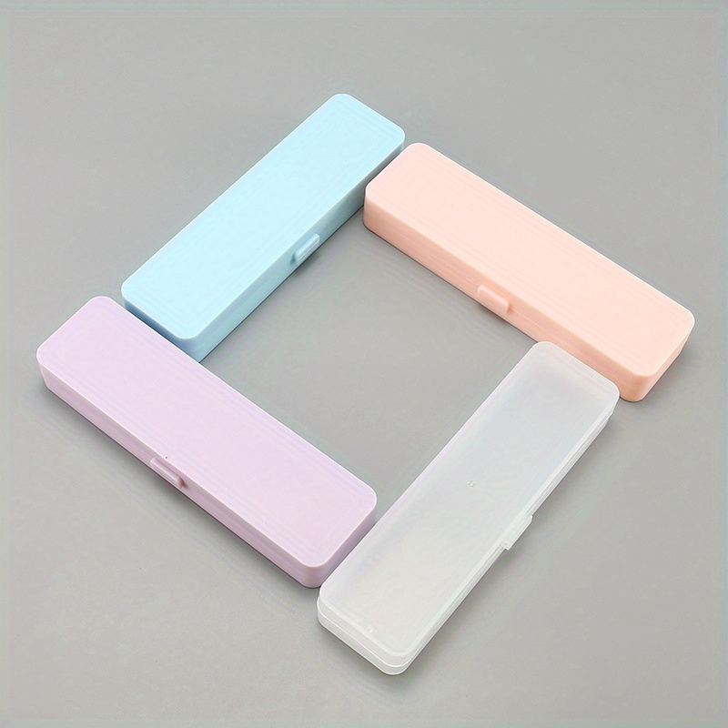 Lightweight Translucent Pencil Case: Big Capacity Frosted - Temu