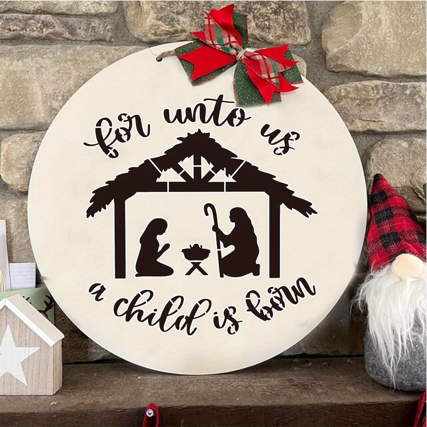 O Holy Night Stencil - Reusable Stencil for Holiday Crafting