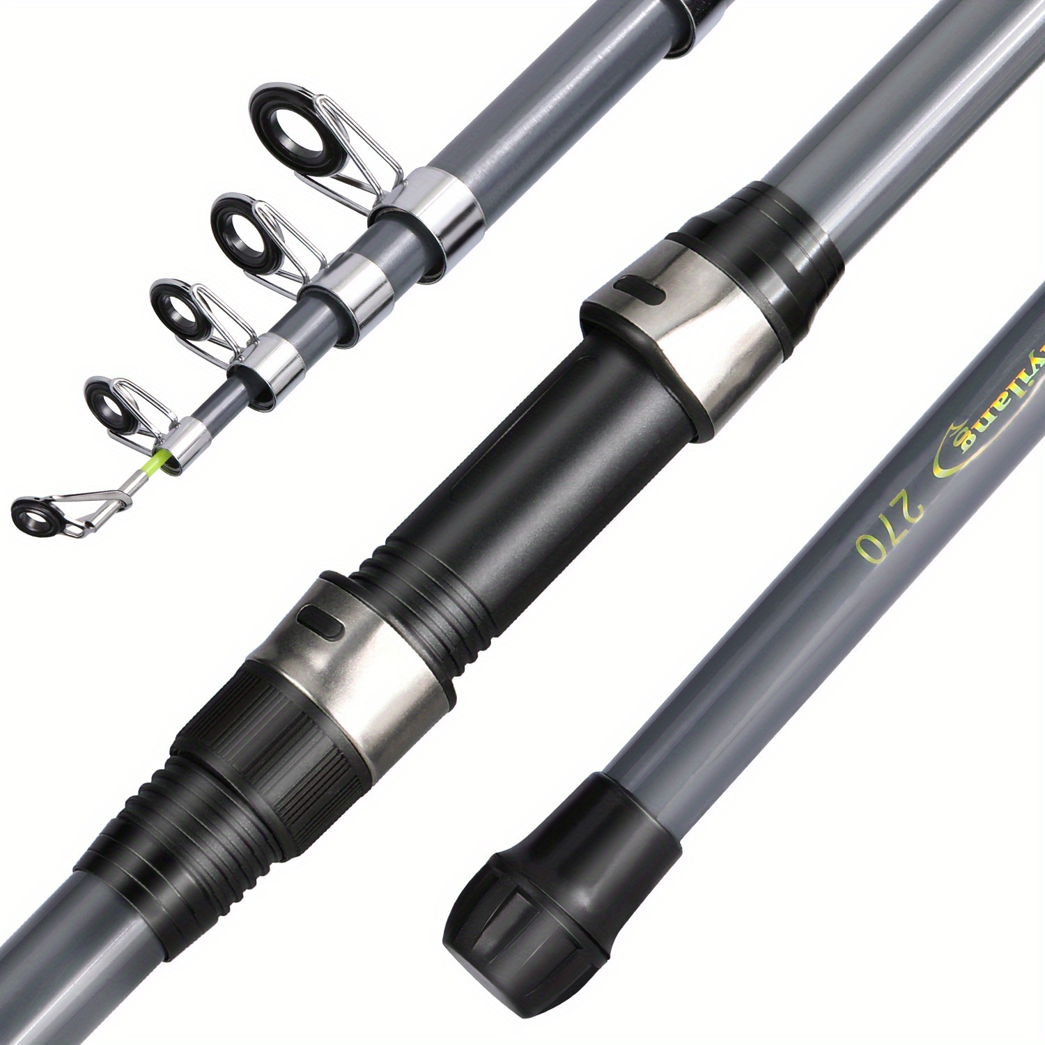 Sougayilang Fishing Rod Kit: Telescopic Rod Spinning Reel - Temu Canada