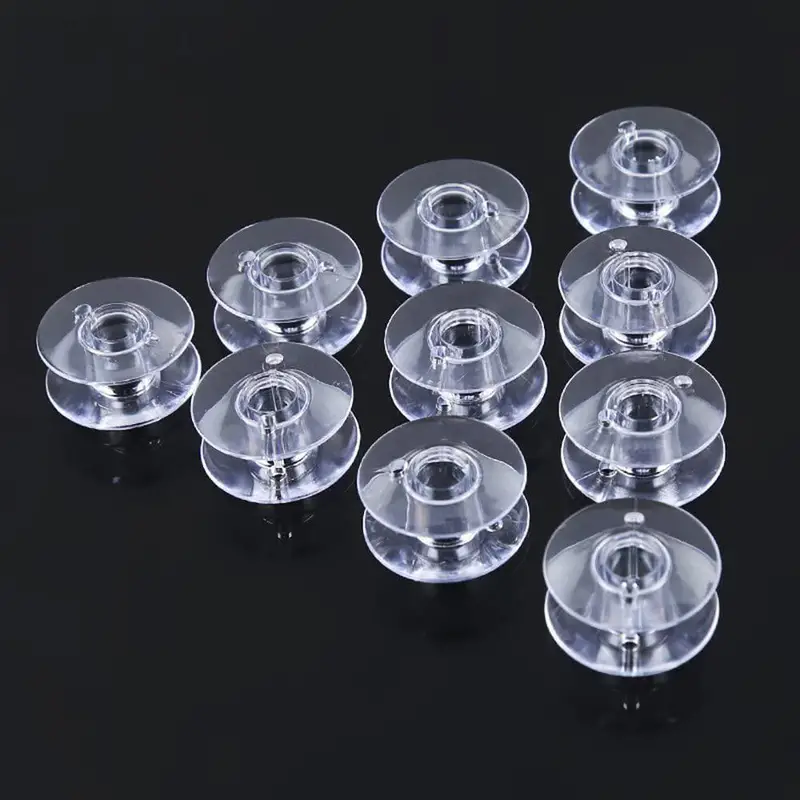 Transparent Bobbins #2518p Plastic Sewing Spools Empty - Temu