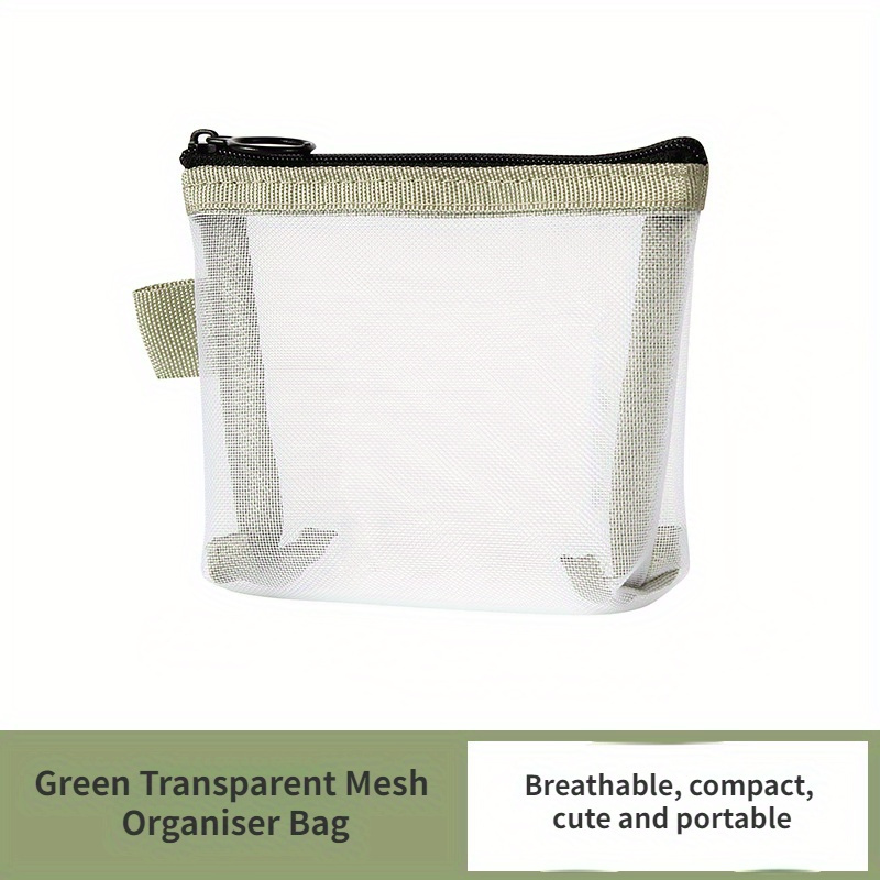 3pcs Outdoor Travel Mesh Bag Makeup Tools Storage Washing Bath Bag