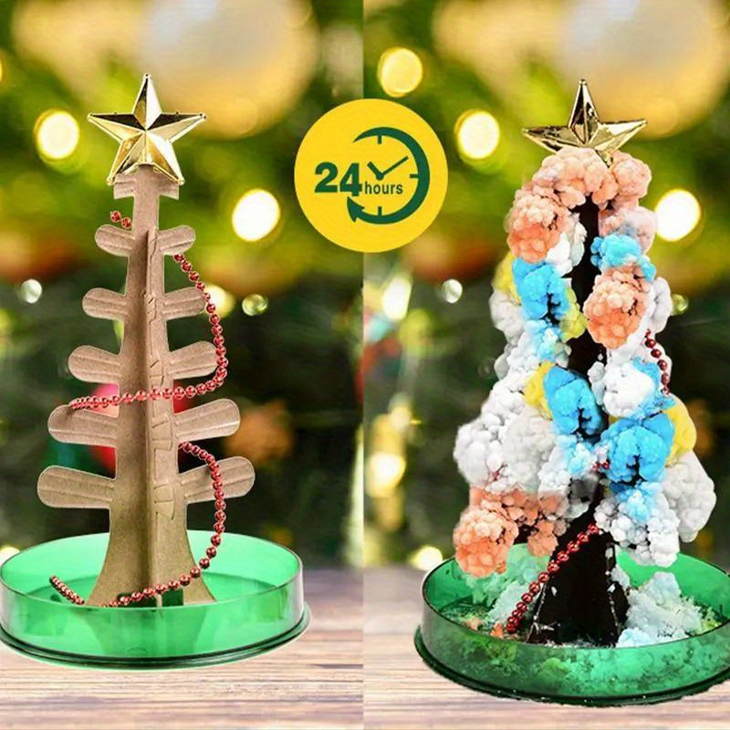 Lipeed Mini arbre de Noël - Petit arbre de Noël - Papier de Noël - Arbre  magique - Jouet pour le Nouvel An - Cadeau - Kit de décoration d'intérieur  : : Cuisine et Maison