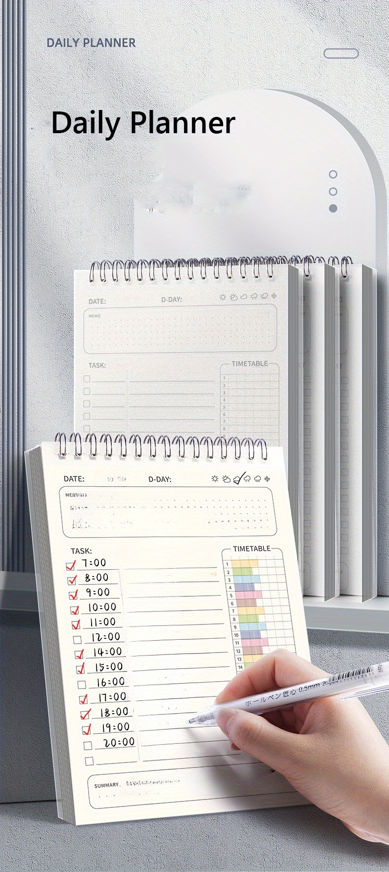 เคล็ดลับการทำ Daily Planner ด้วย Canva, image size:790x1768