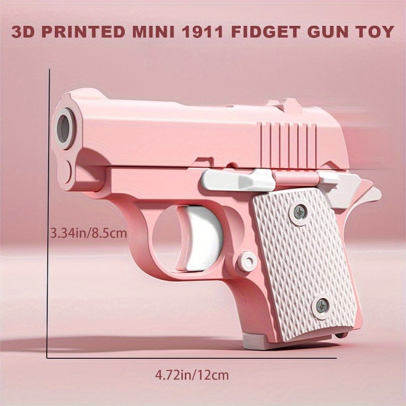 3D Printed Small Pistol Toys, Stress Relief Pistol Toys, Relieving ADHD,  Anxiety