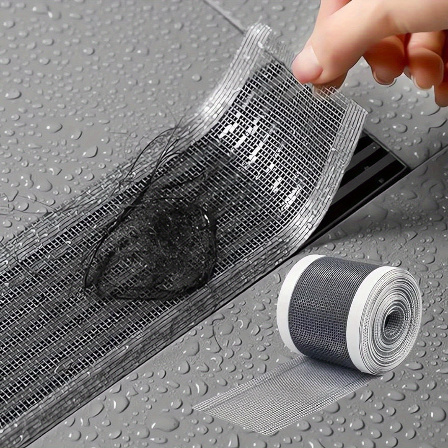 30pcs Household Drain Filter Sticker Self-adhesive Floor Drain