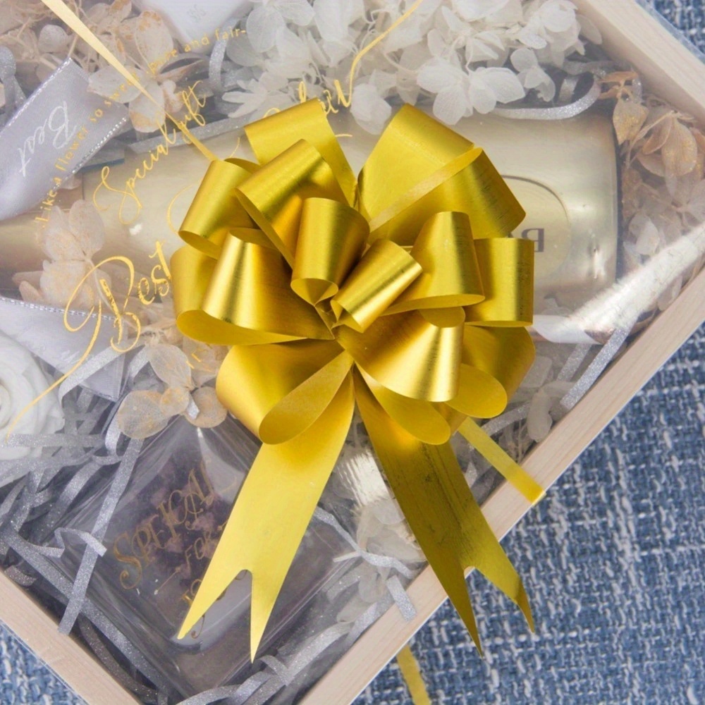 60pcs, Lazos de regalo de lazo de cinta de Navidad para adornos de regalo  de caja/bolsa Lazos de cinta para envolver regalos Lazos de cinta para fiest