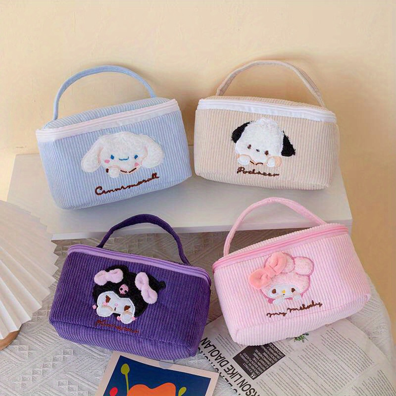 Kawaii Hello Kitty Melody Cartoon Doll Bag Y2k Cute Stylish Travel Cosmetic  Makeup Storage Bag Cinnamoroll Pochacco Handbag Women Ladies, Shop Latest  Trends