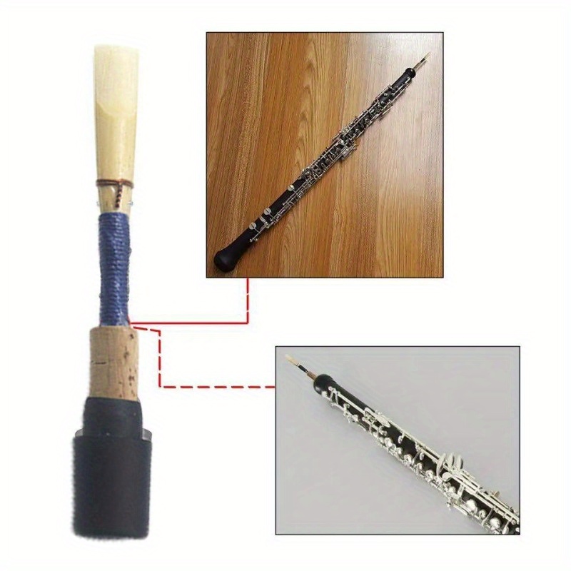 Chiffon de nettoyage pour tube intérieur - Convient pour clarinette Piccolo  flûte sax sax (bleu)