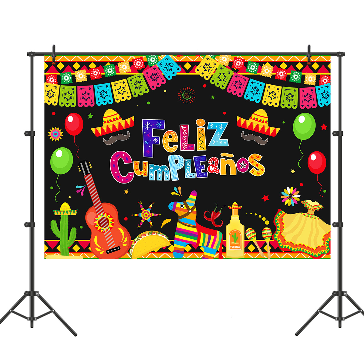 Feliz Cumpleanos Backdrop Mexican Fiesta Happy Birthday - Temu Ireland