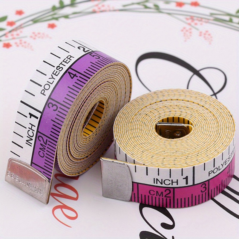 1/2pcs 150cm/60inch Body Measuring Ruler Sewing Tailor Tape Measure  Centimeter Meter Sewing Measuring Tape Soft Random Color