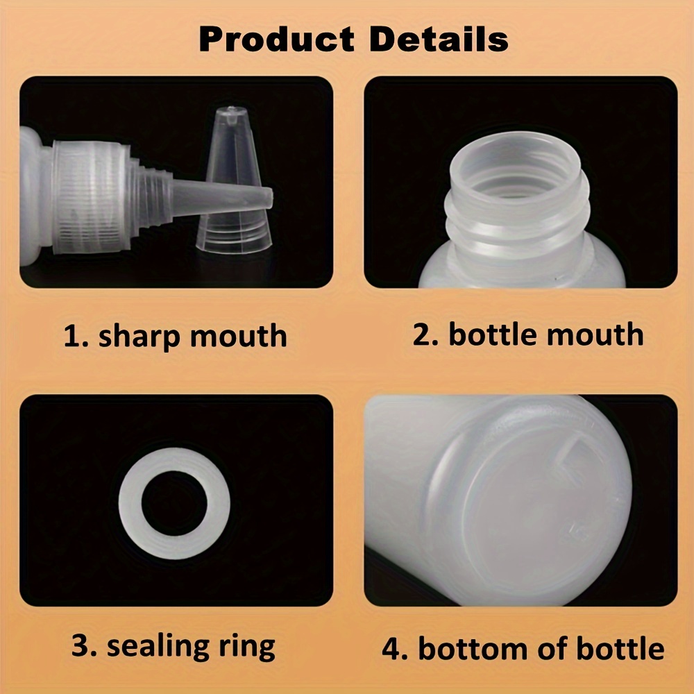 Glue Bottles Sharp Mouth Oil Bottle Needle Nose Bottle - Temu