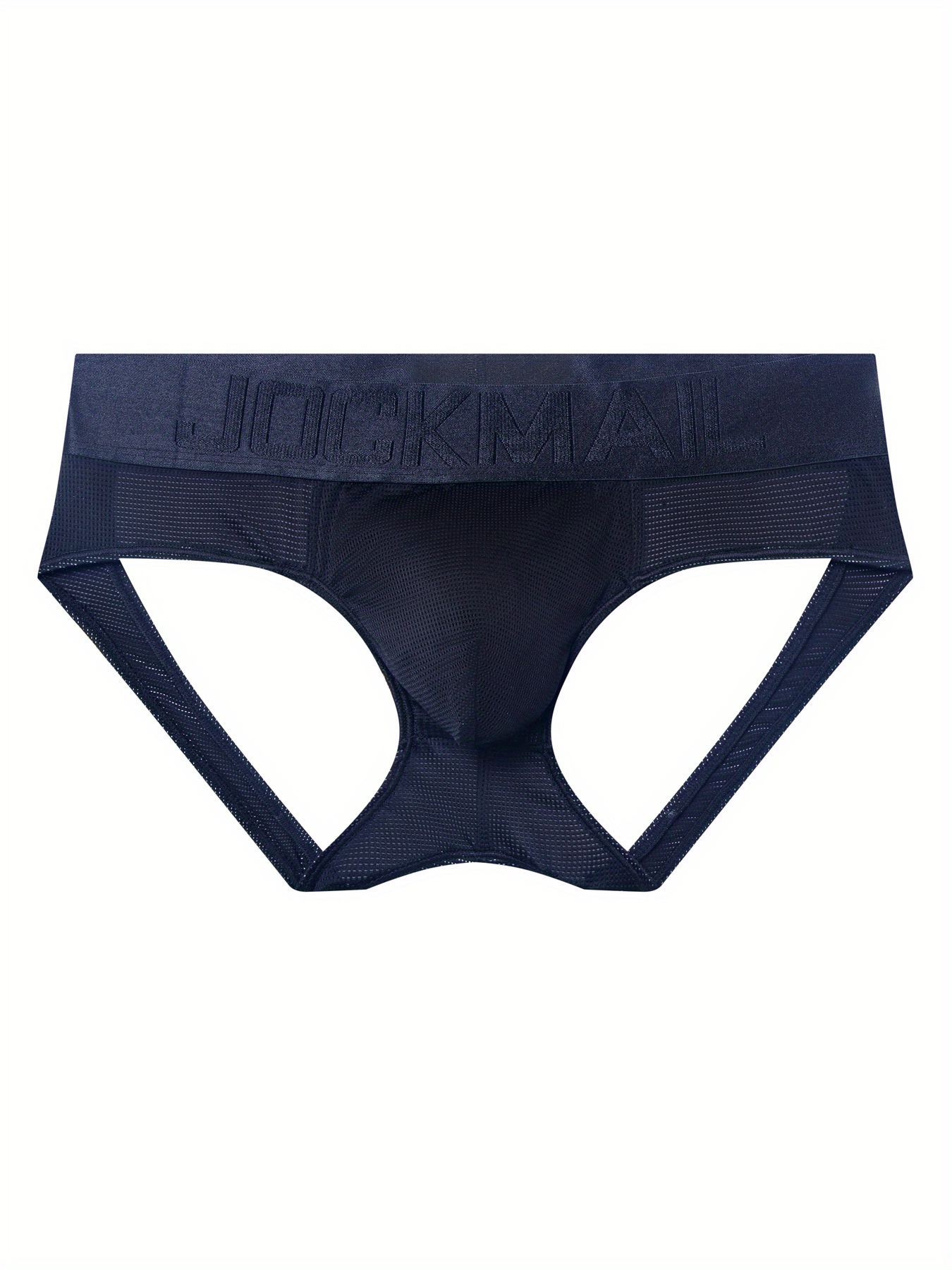 Men's Elastic Bikini Underwear Front O ring Hole Crotchless - Temu