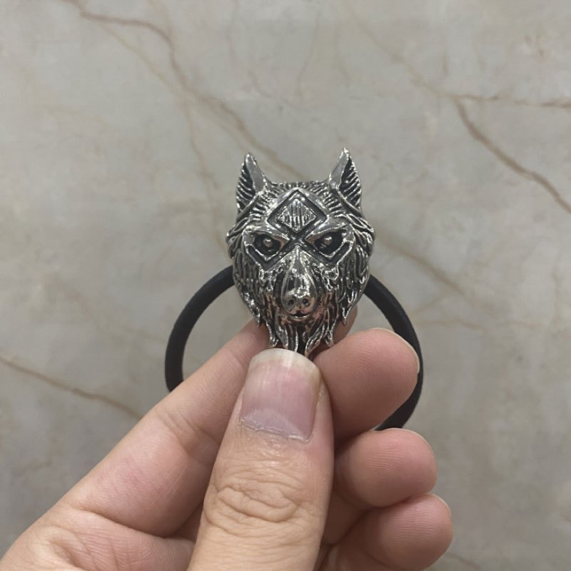 Retro Viking Celtic Wolf Hair Ring Viking Runes Elastic Hair Band Hip Hop Punk Hair Ties Hair Accessories,Temu